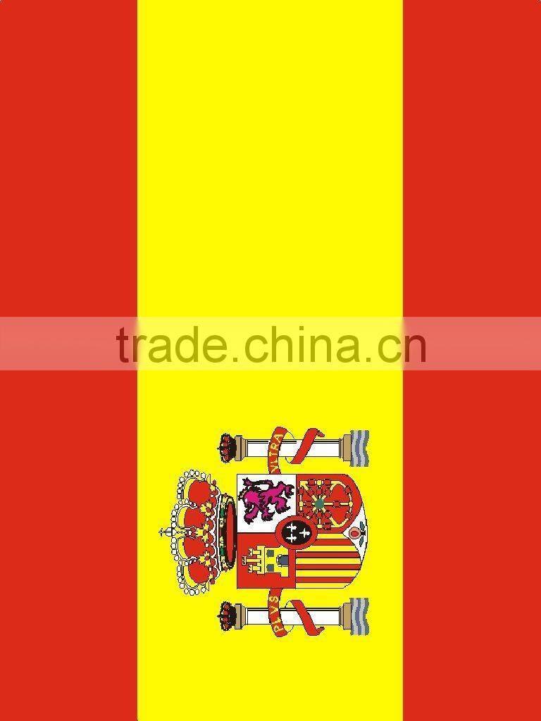 Custom Premium Cotton VelourSpain Flag Print Beach Towel