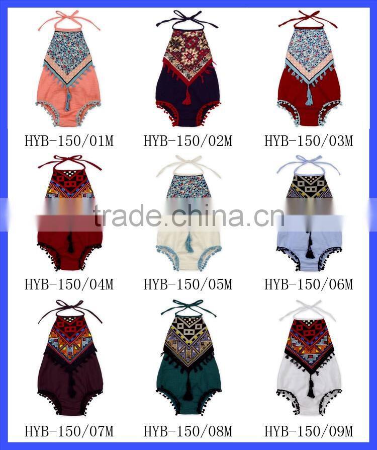 Casual Wear Girl Printed Five-pointed Star Sleeveless Stripe Baby Dress Cutting Beautiful Baby Gril Dress