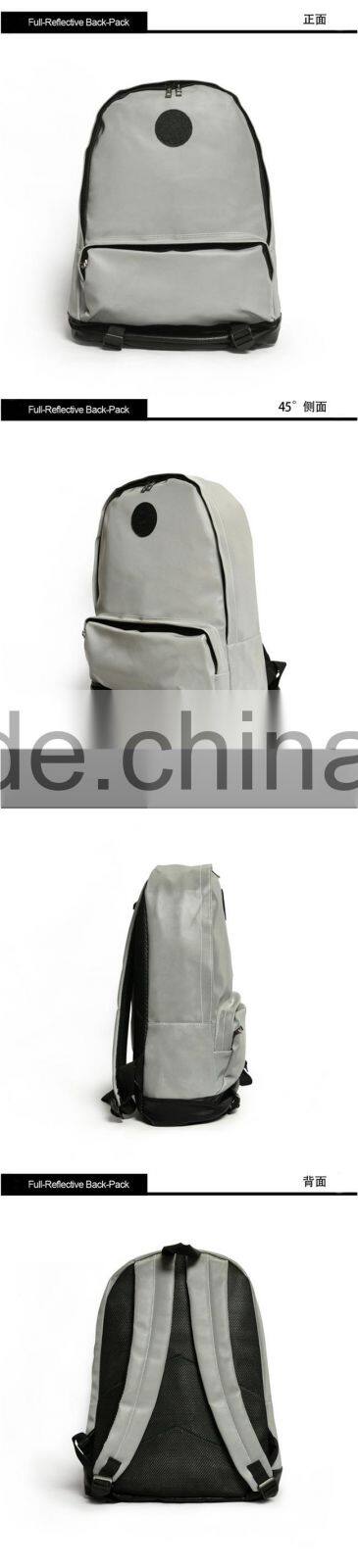 2015 Fashion Full 100%3M reflective backpack Fluorescent Reflective Backpack travel Bag