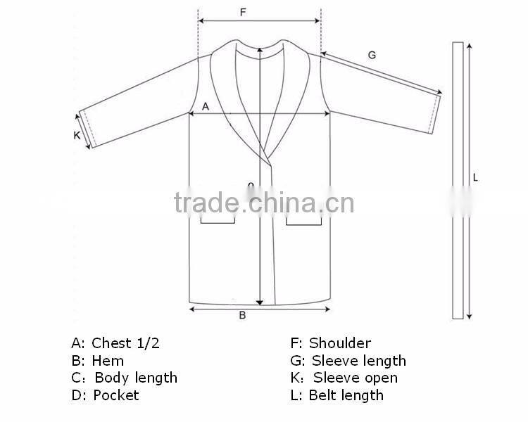 Under knee length jedi bathrobe men