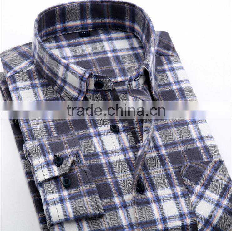 wholesale custom plaid flannel shirt for men