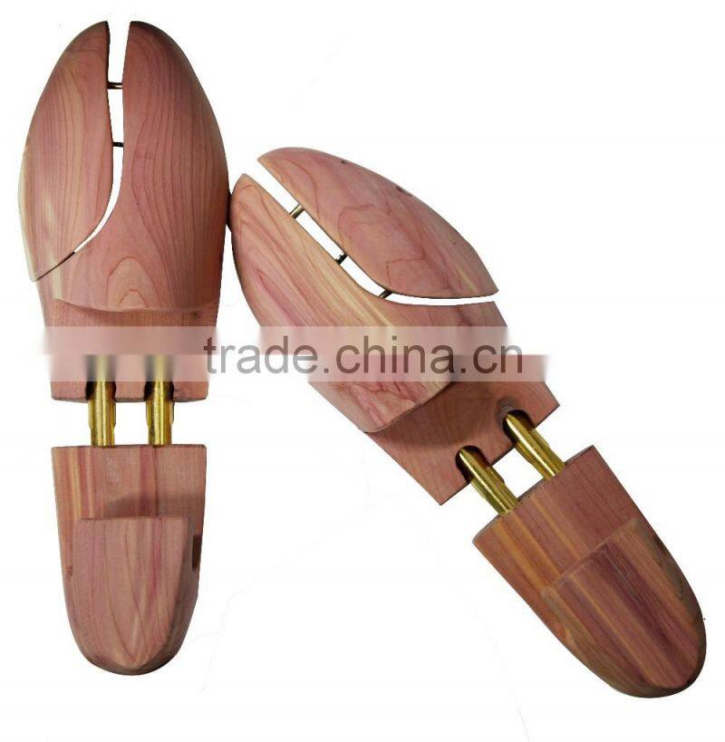 Metal cap high quality assorted sizes cedar shoe tree