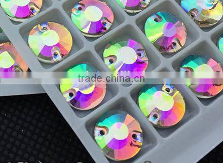 crystal stones for clothing, ab color sew on rhinestone