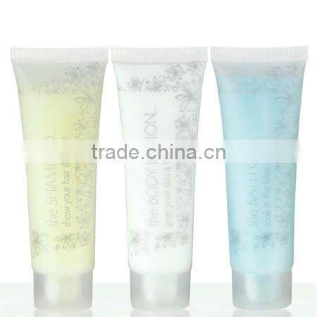 Hotel cosmetic package tubes