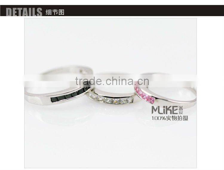 Crystal 925 Sterling silver ring M4003