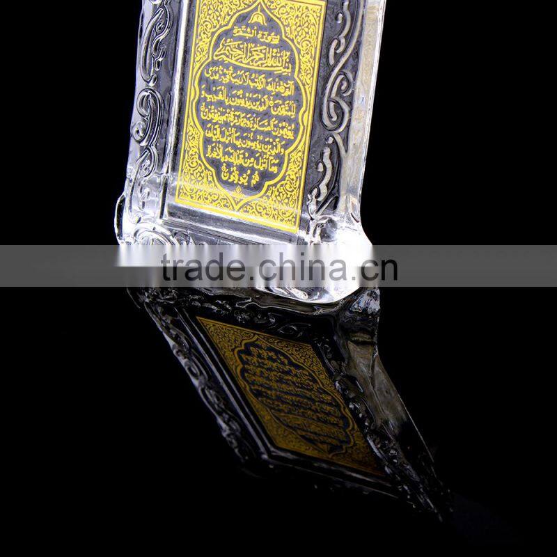 Imitation Exquisite Colors Crystal Bible Book For Islamic Wedding Gifts