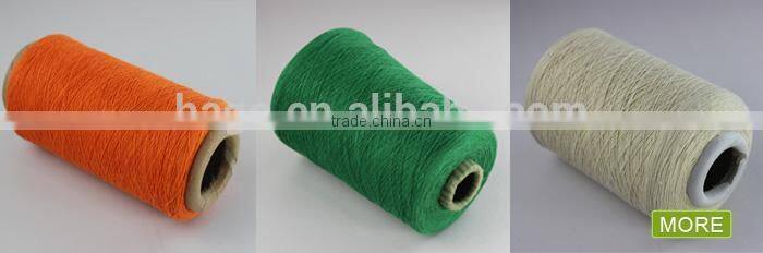 colorful recycled open end weaving warp tent hammock yarn prices supplier China