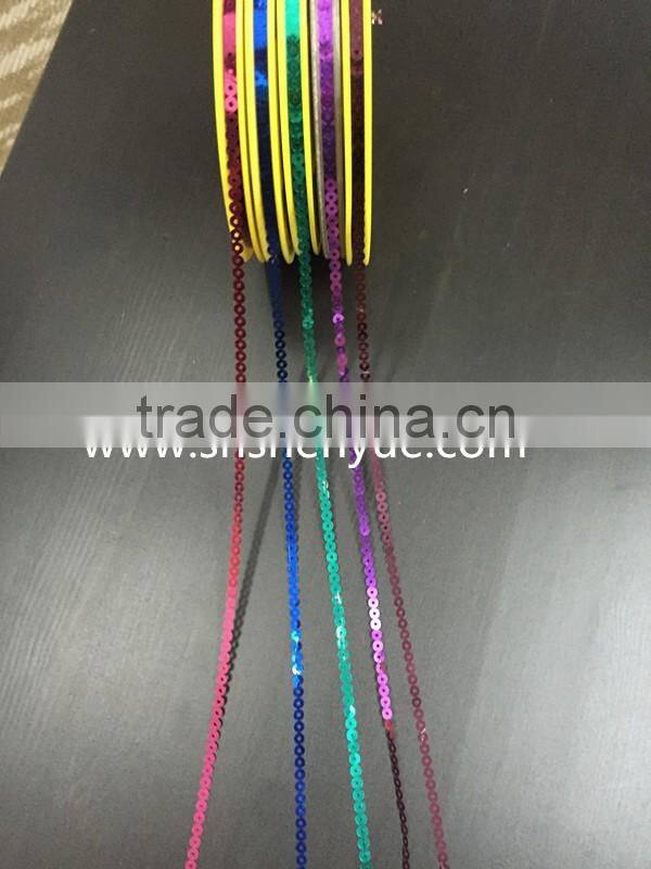 5mm PET colorful sequin disk for garments