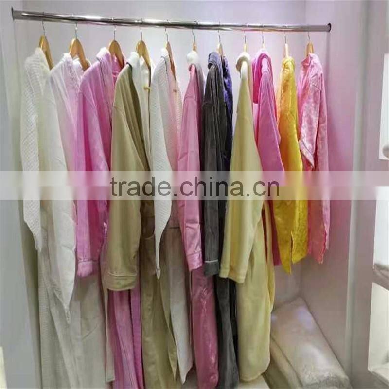 Plain Color Velour Bath Robe With Embroidery Logo 100% cotton Bath Robe