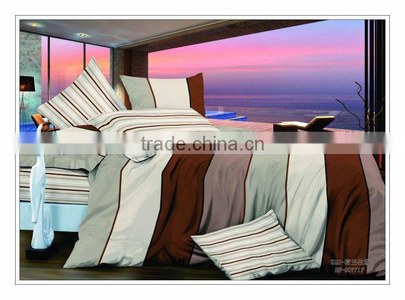 cotton printed bed sack &duvet cover&fitted sheet set