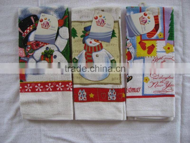 Promotion Christmas gift 100 % cotton kitchen towel