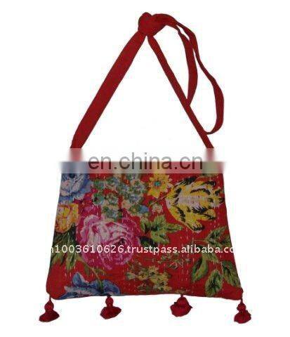vintage kantha shoulder bags