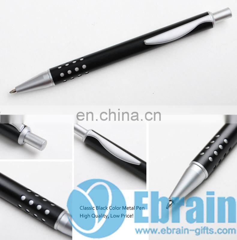Laser Engravable Black Metal Promotional Pens