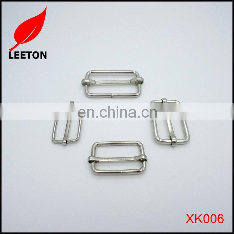 Bag parts cheap metal wire slider belt buckle