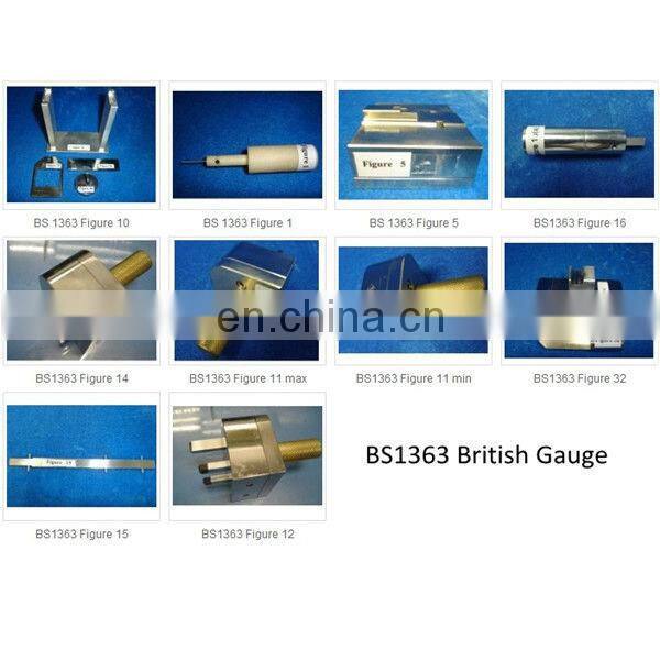 BS1363 fig 14 3 Pin Connectors Non contact gauge BS1363 British Standard