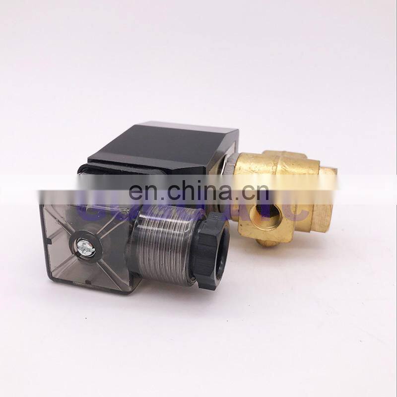 GOGO 50bar 90bar 2 way Brass water high pressure solenoid valve normally open 1/4" 380V 220V PG-01K GPG-M02K NO with plug type