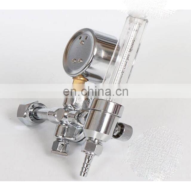 Oxygen argon carbon dioxide flow tube flowmeter pressure reducer accessories
