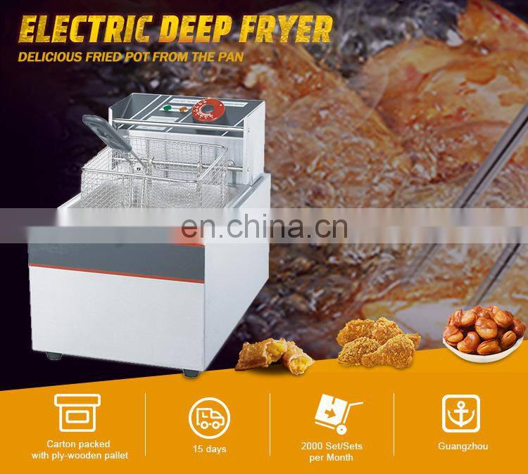Restaurant Commercial Stainless Steel Electric Fast Food Deep Fryer