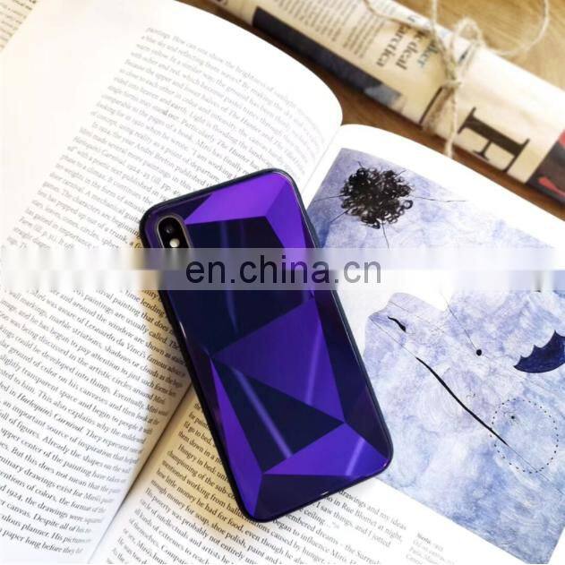 Clear Phone Case For Iphonex Glass Shell 8Plus Women Water Proof 3D Diamond Protective Glass Heat Proof Wholesale Phone Case