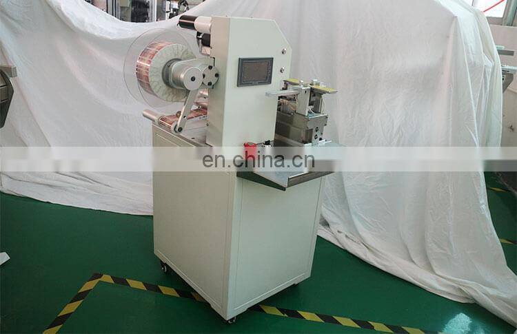 Cable Flag Folded Electronic wire Labeling Machine / Plastic Tube Label Equipment