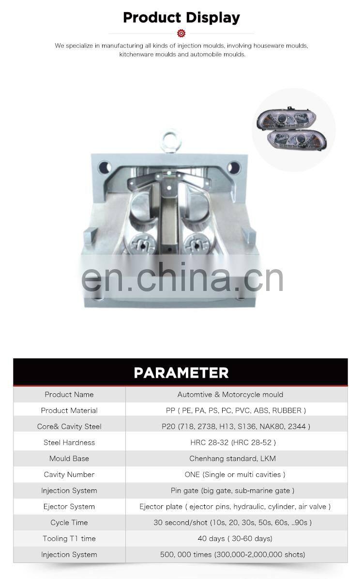 Low cost customized automobile cars light supplier molds