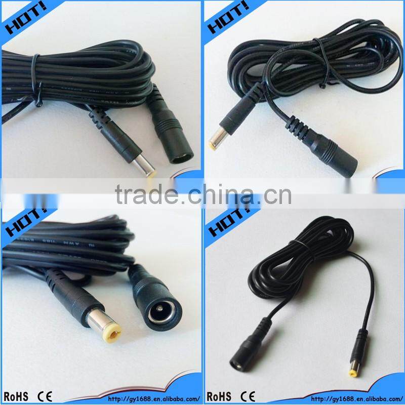 dc power jack 5.5x2.1mm female to male plug cable 1.5m