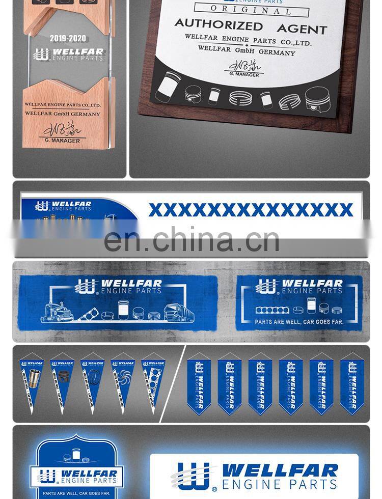 Wellfar Engine piston and clamp 102mm  ISF 3.8 for diesel Engine Parts