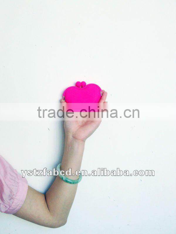 Attractive lady pocket coin purse , fancy mini silicone coin purse