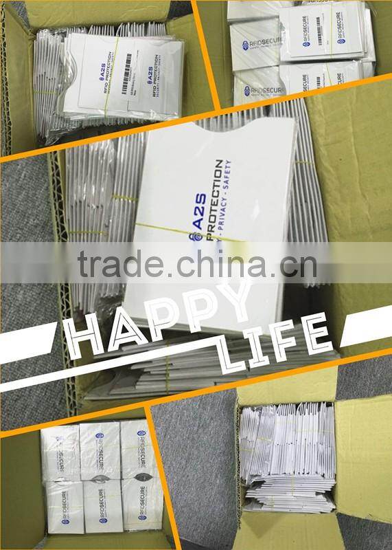 2016 Amazon Protecting Aluminum Foil Material RFID Blocking Passport Sleeve