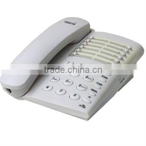 Black one-touch memory telephone for office or home