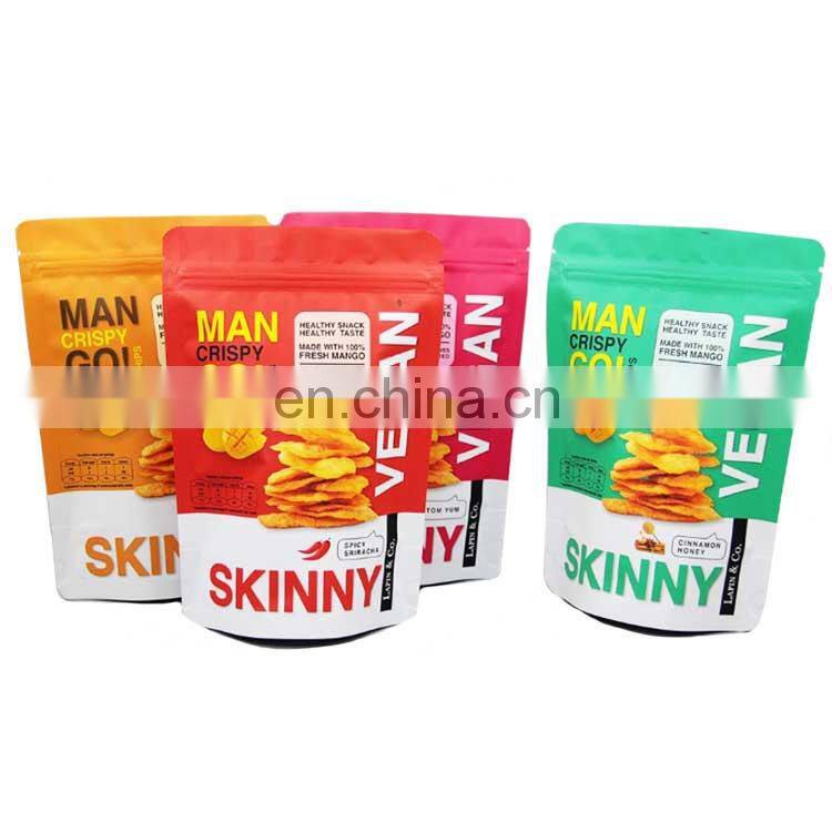 High Level Custom Printed Snack Aluminum Foil Dry Fruit Food Packaging Bag with Zipper