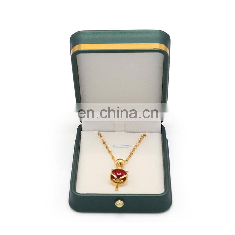 High-end luxury design custom logo travel jewelry box PU gift box pendent box(mini)