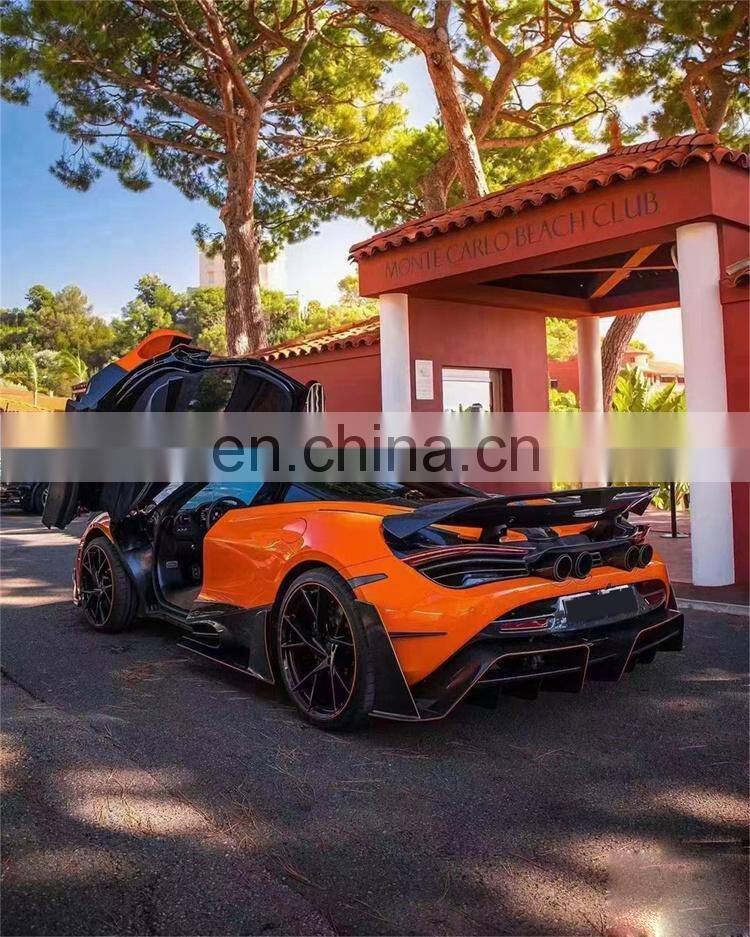 Runde Dry Carbon Fiber Kits For 16-19 Mclaren 720S Upgrade Mansory Style Body Kit Front Bumper Rear Bumper Side Skirts Fender
