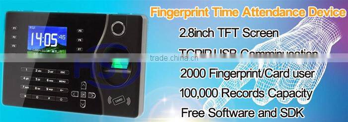 RFID Card Biometric Fingerpint Time Attendance Machine with keypad
