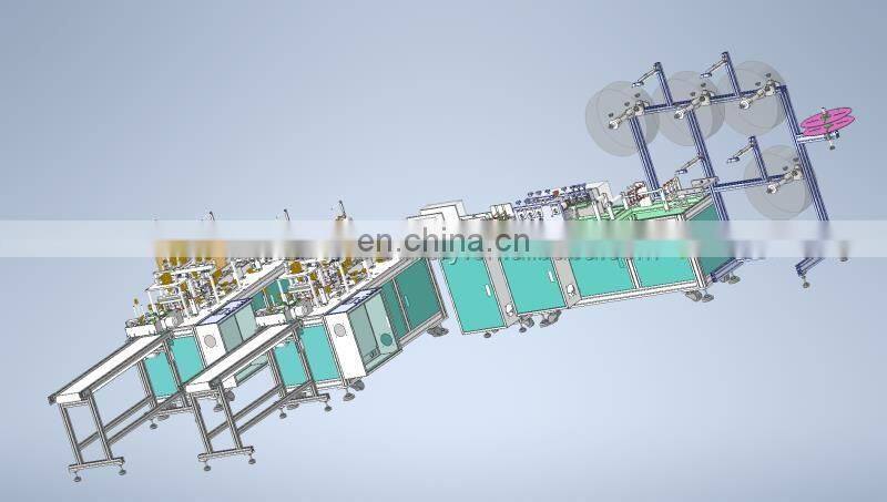 Full Automatic Surgical Mask Making Machine Face Mask Making Machines Madical Masks Production Line