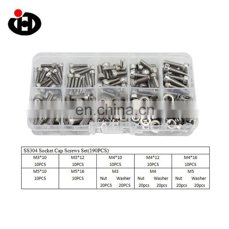 High quality stainless steel hexagon socket screws with round head screws