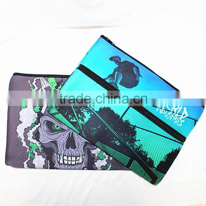 2014 new design. best selling pencil bags, colorful heat transfer printing, free samples
