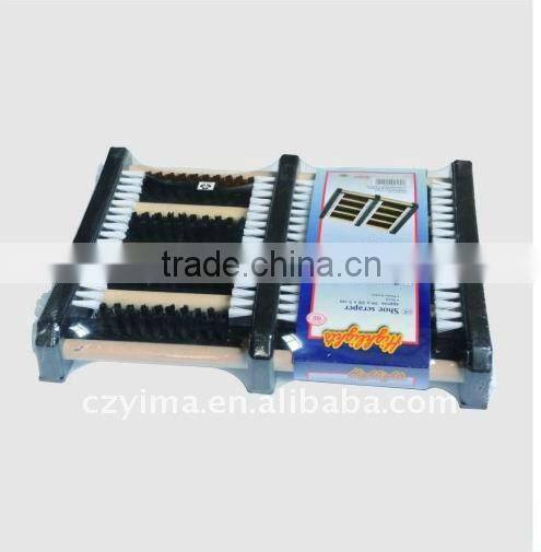 boot&shoe brush with plastic frame/boot cleaning