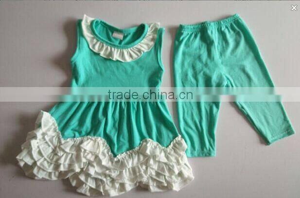 hot sale girls 4th of July boutique summer clothing sets girls July 4th outfits pettiskirt capris outfits kids clothes