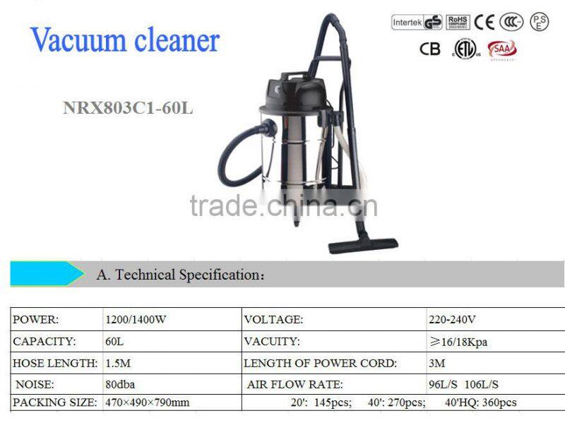 household dry and wet 3 in 1 electric hotel car industrial vacuum cleaner