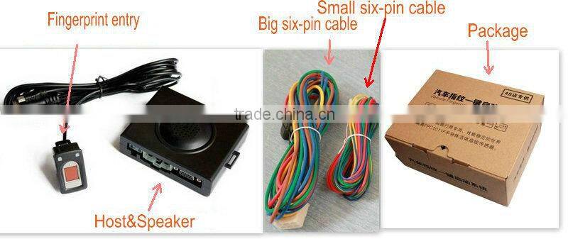 New design fingerprint car starter system,biometric anti-hijack car security system