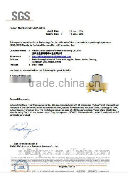 COPPER COATED Steel Fiber for Concrete Reinforcement (>=2800mpa) 002