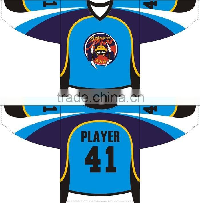 new sublimated custom ice hockey wear design
