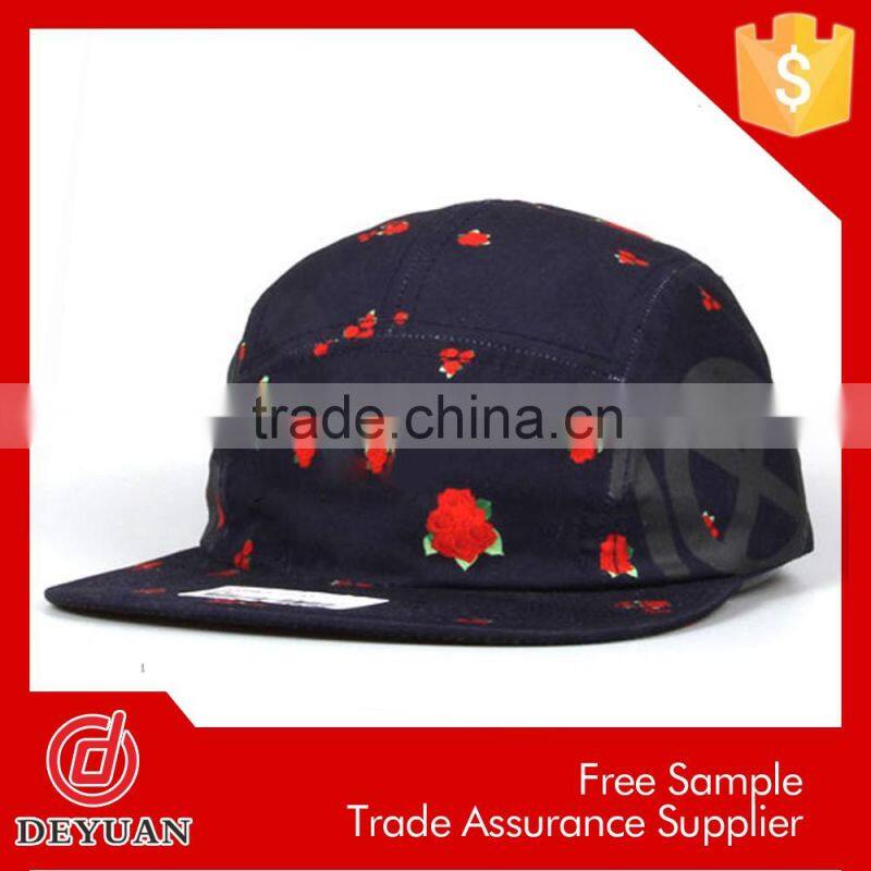 high quality customized 5 panels baseball hat
