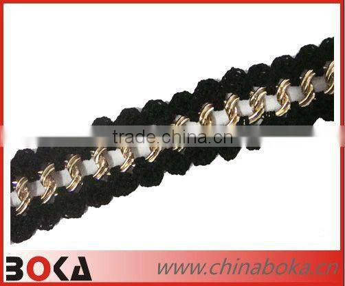 BOKA hot selling white water soluble cotton lace fabric