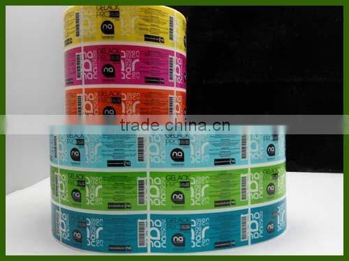 Transparent Colorful Label Custom Adhesive Clear Label