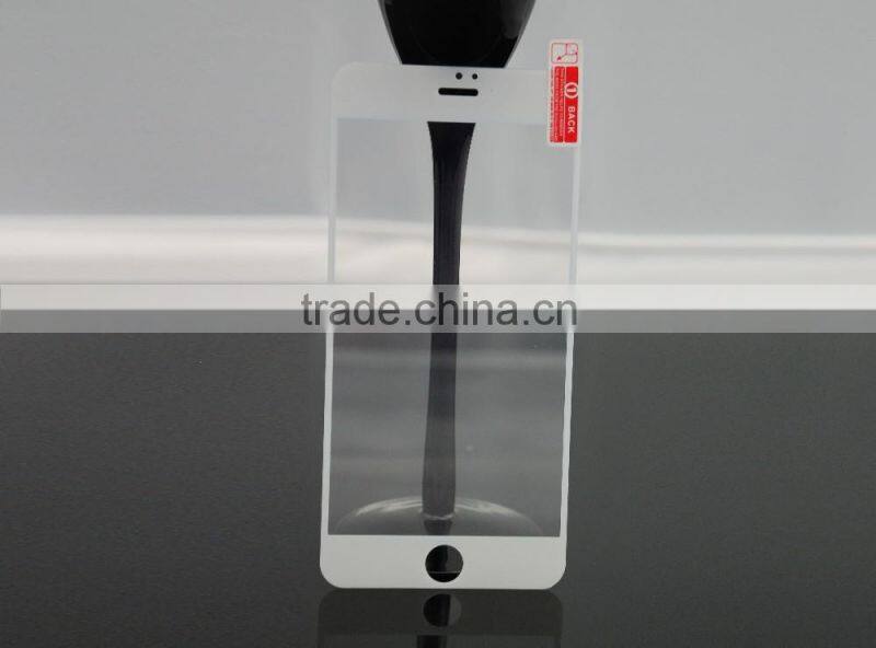 Hot sale! 0.33mm 3D curved silk screen 5.5 inches tempered glass screen protector for iphone 6/6s