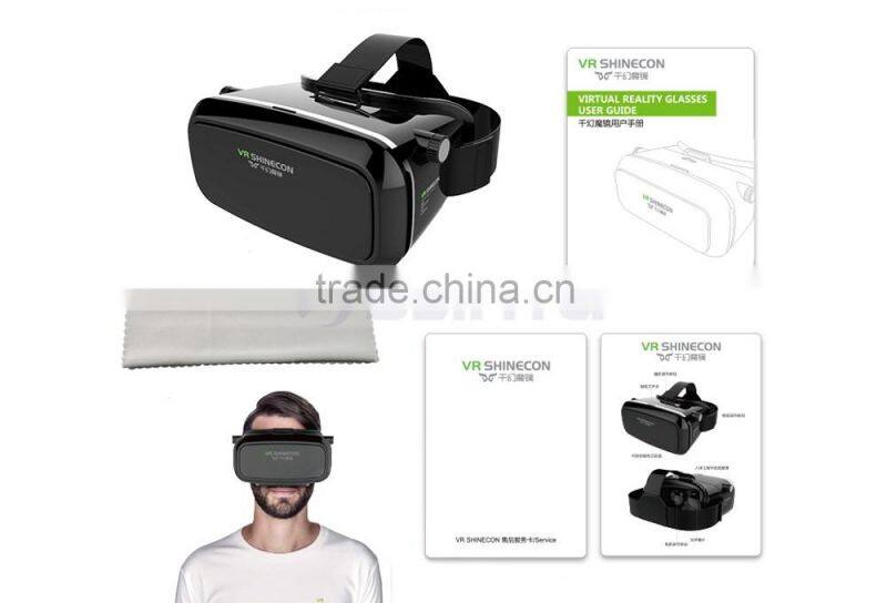 4Th 3D Virtual Reality Case Box Helmet Active Imax VR 3D Glasses For Pc Games Sexy Movie Video