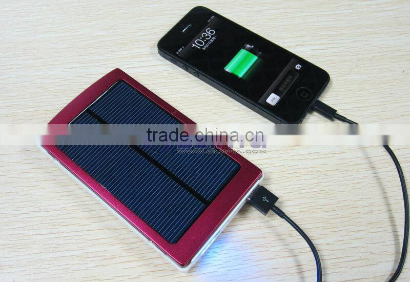 High Capacity 10000mAh Mobile Solar Charger for iPad 3/4/mini