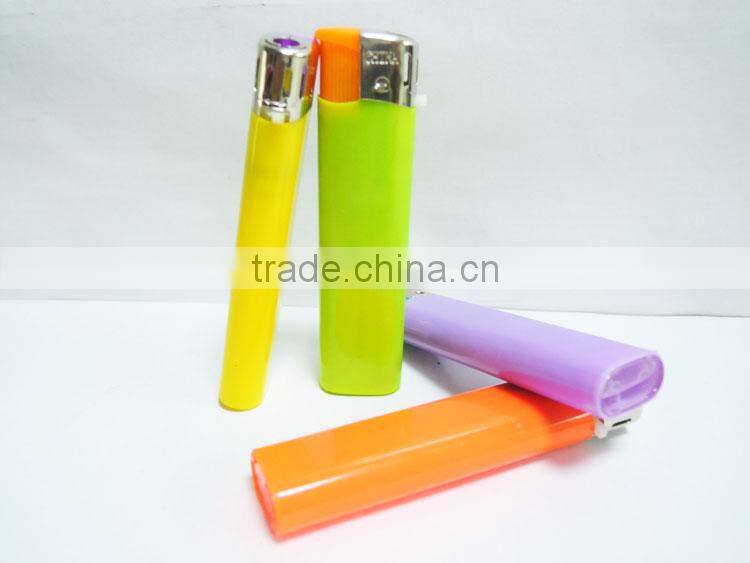 custom logo print electronic disposable cigarette lighters plastic butane gas lighter